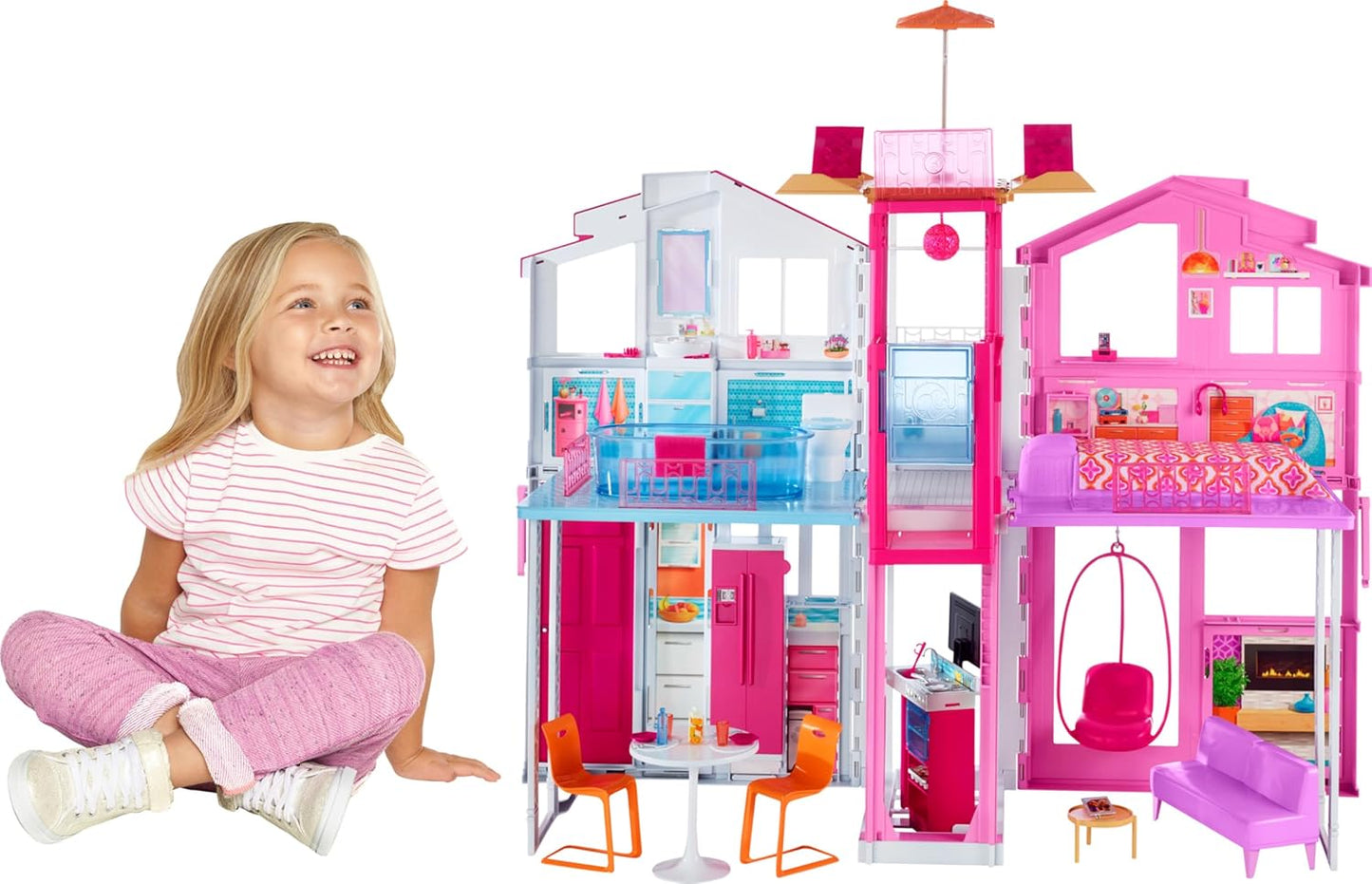 Barbie - Juego de casa de muñecas de Barbie