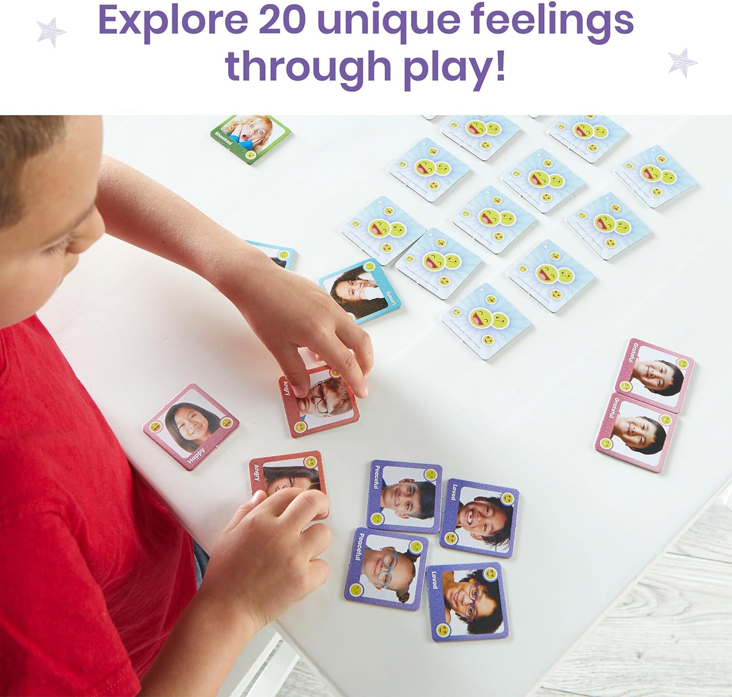 Juego de coincidencia de memoria para expresar tus sentimientos, tarjetas de emociones para niños, juego de cartas a juego, actividades de aprendizaje socioemocional,