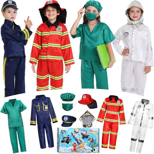Ropa de vestir para niños de 3-6 Años, juego de rol 4 en 1