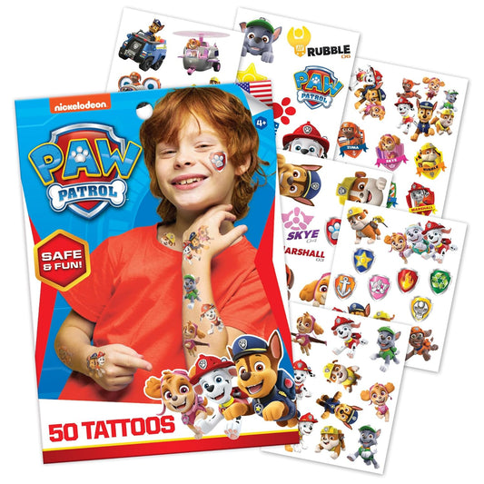 50 tatuajes temporales Paw Patrol