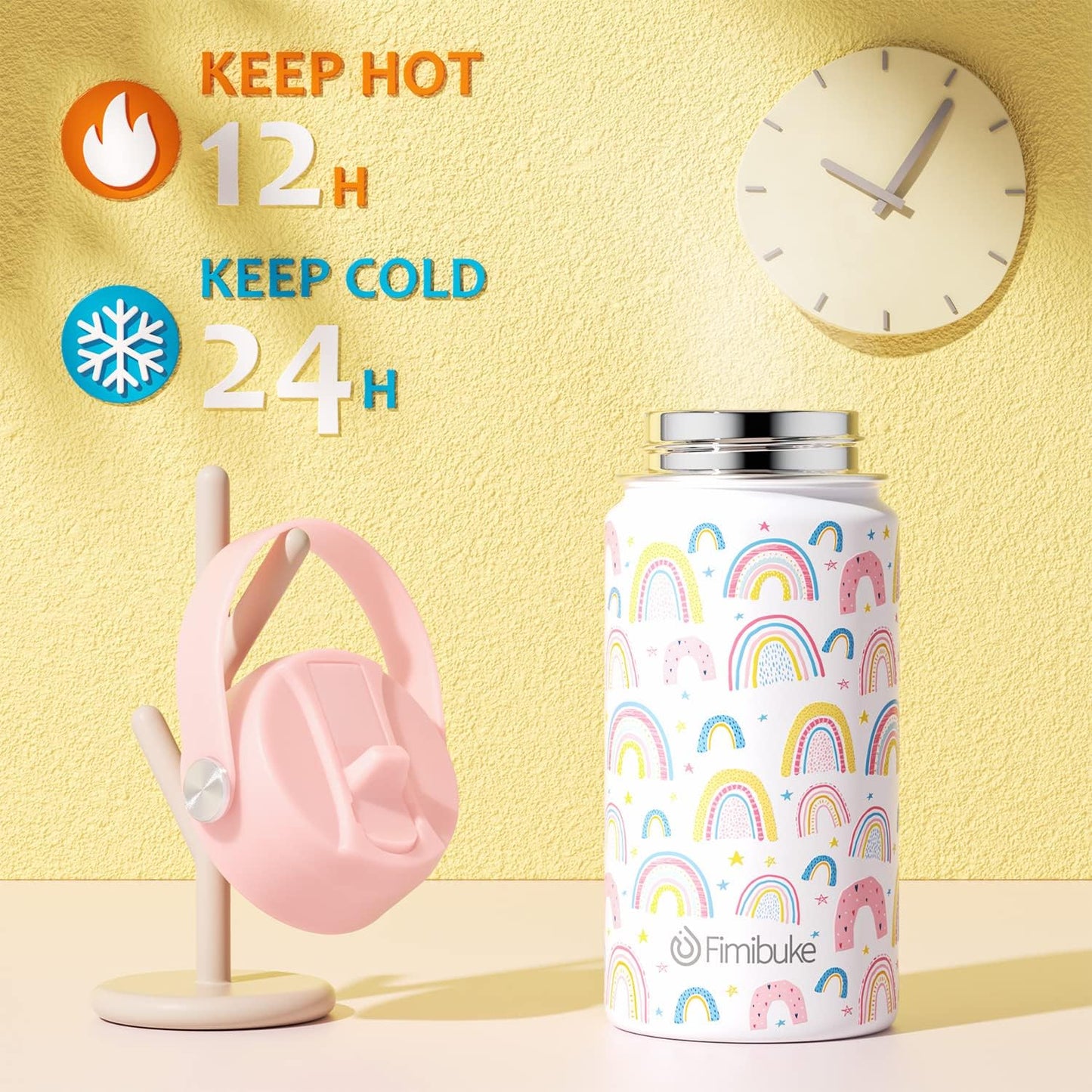 Pack Fimibuke 2 Botella de agua, acero inoxidable 14onz