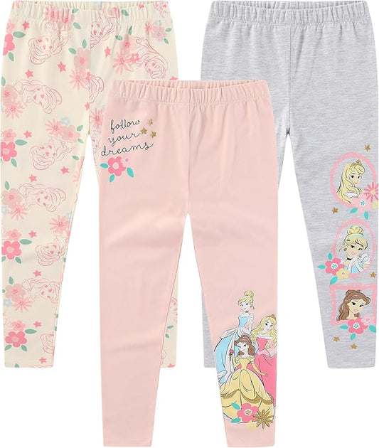 Disney - Juego de 3 pantalones de leggings