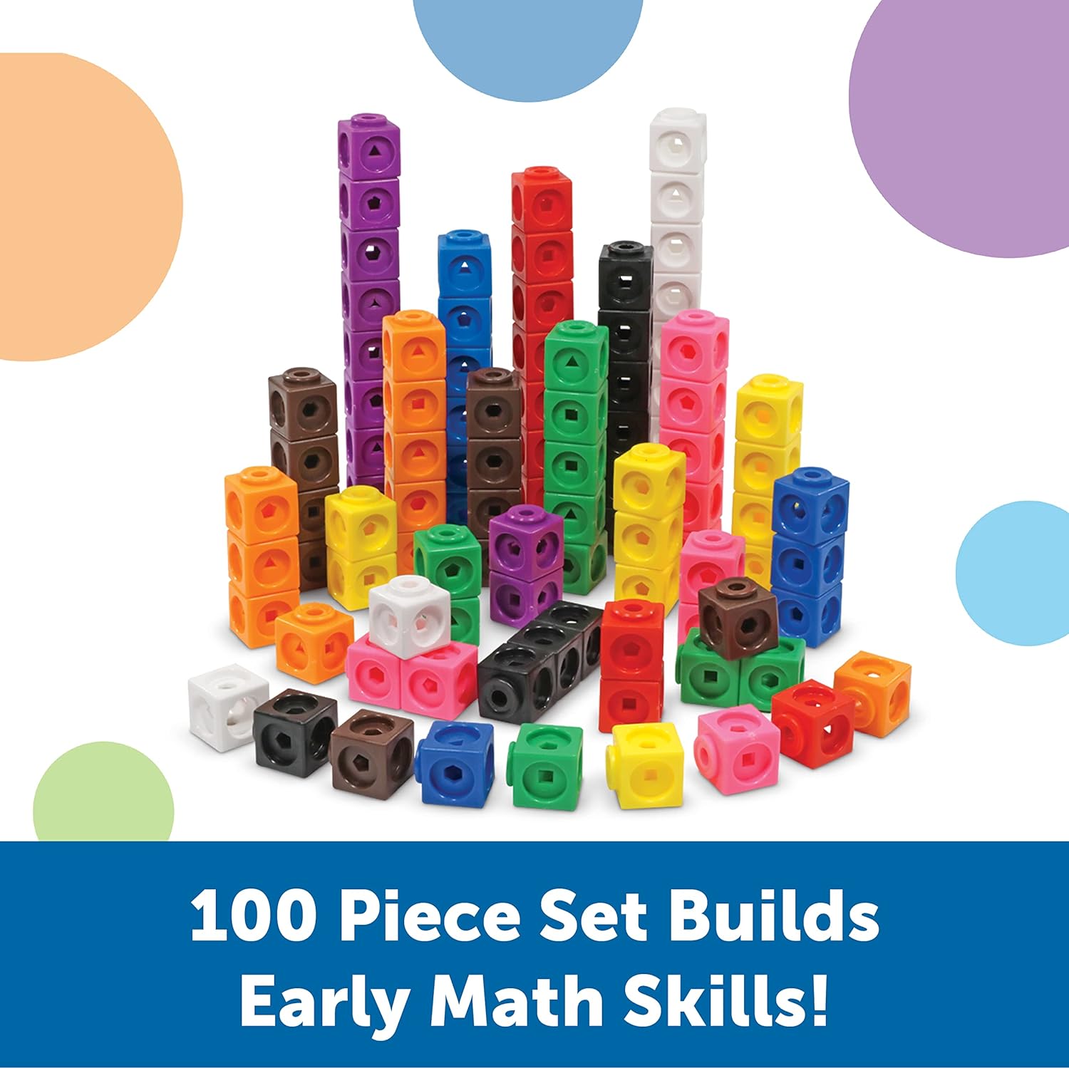 Learning Resources Mathlink cubos, juego de 100 unidades