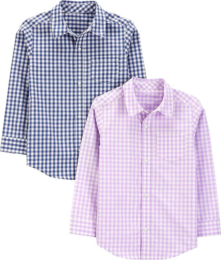 Simple Joys by Carter's Camisa tejida de manga larga para niño, paquete de 2