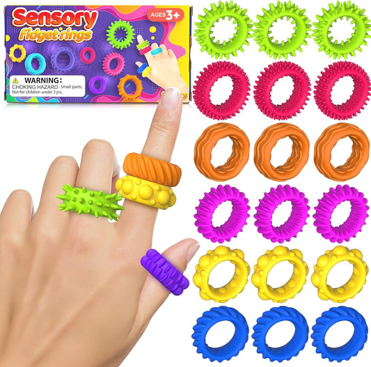Anillos sensoriales, paquete de 18