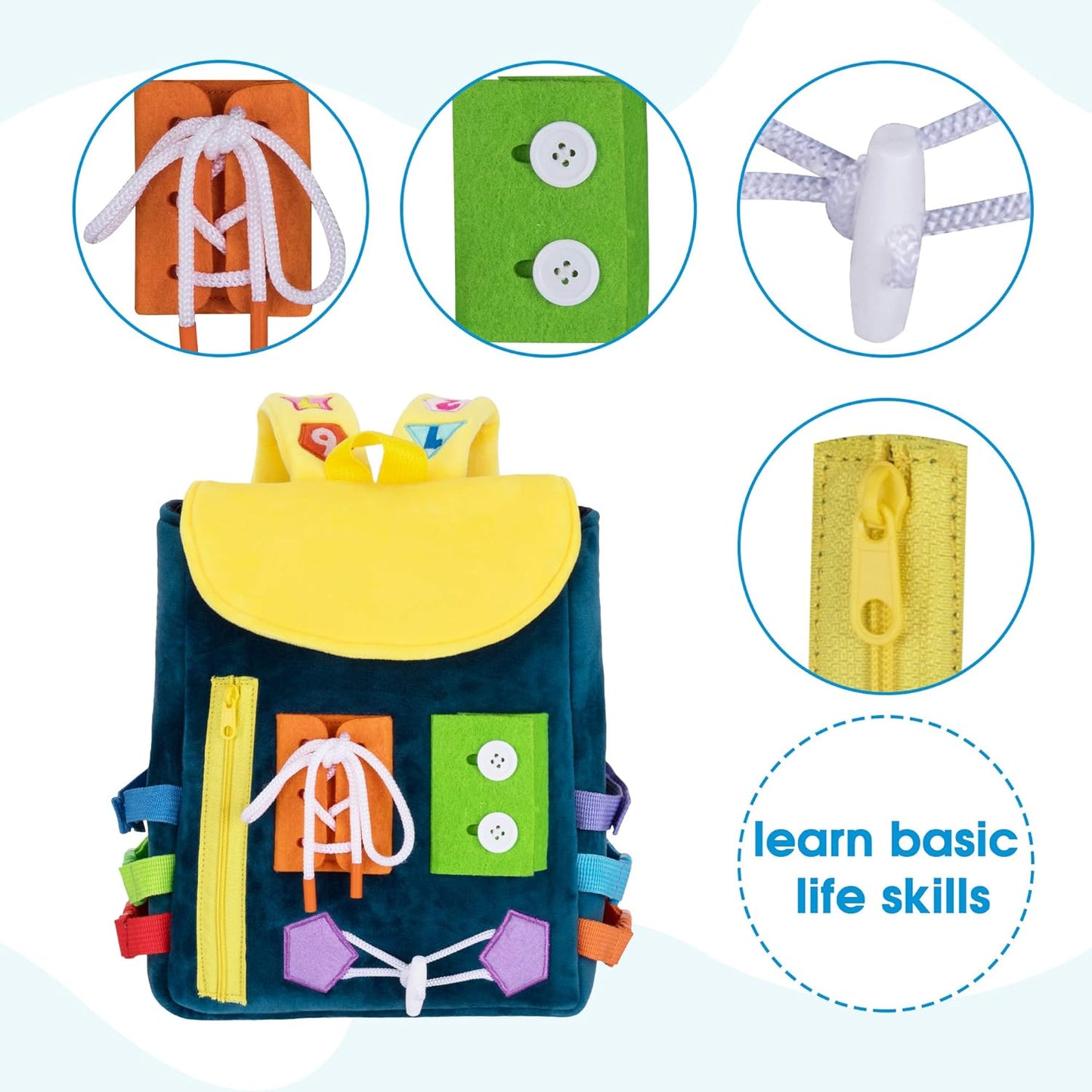 Mochila para niños pequeños con hebillas