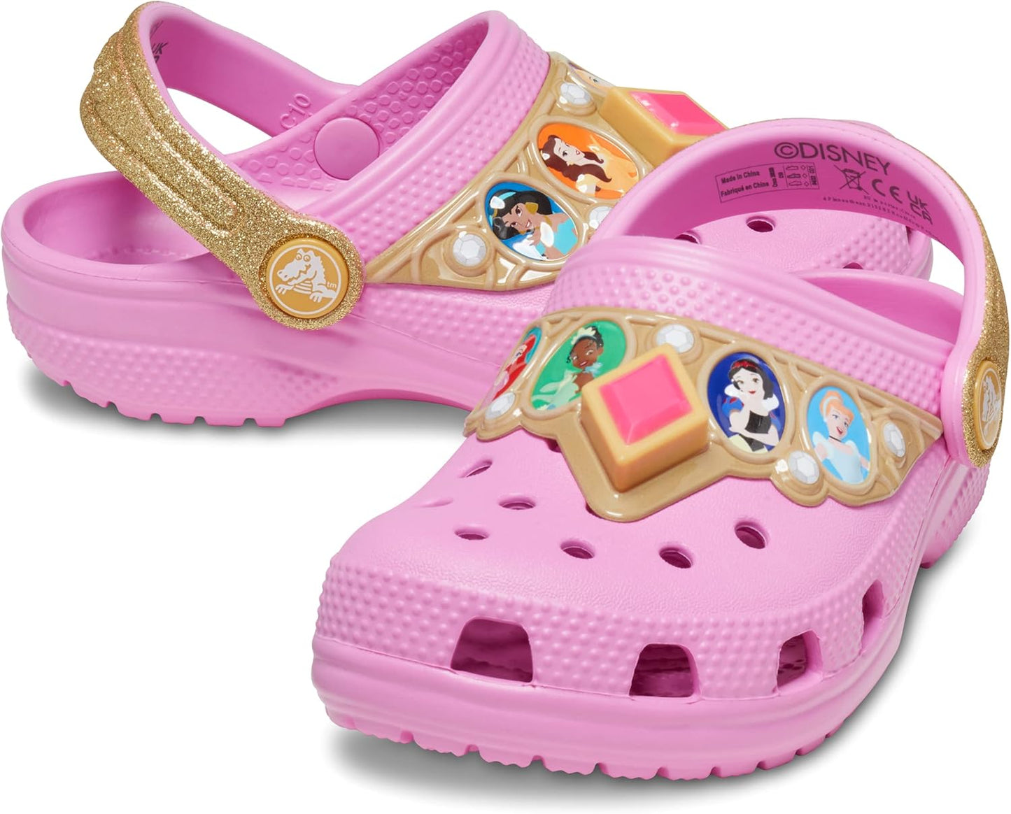 Crocs Zuecos con luz de princesa Disney