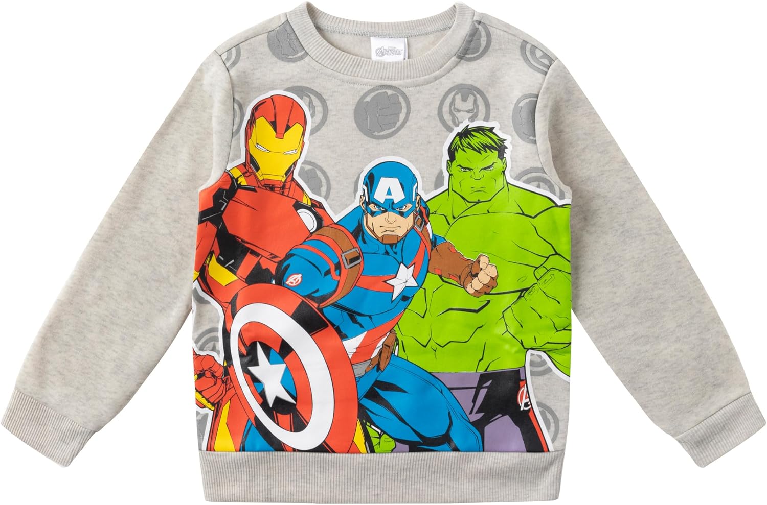 Marvel Vengadores Capitán América, Ironman y Hulk - Conjunto de sudadera y pantalones