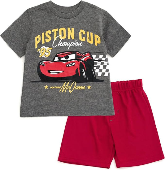 Disney Conjunto de camiseta y pantalones cortos Cars