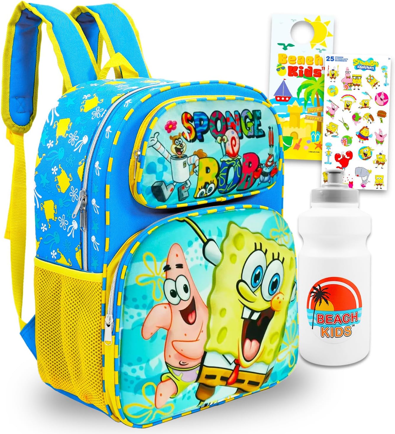 Juego de mini mochila de Bob Esponja 12 pulgadas
