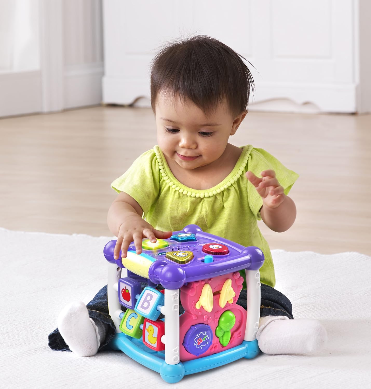 Cubo de actividades VTech Busy Learners, morado