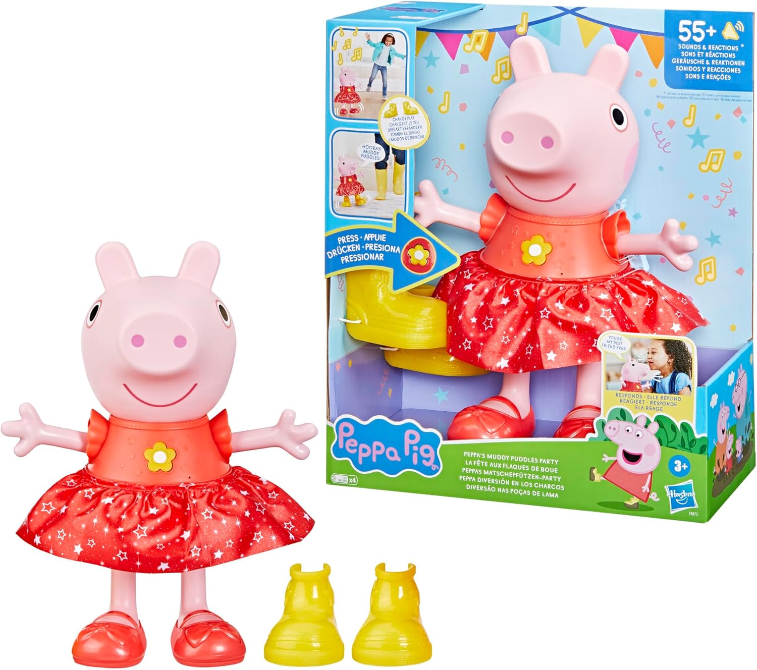 Peppa Pig Peppa's  - Muñeco de fiesta cantando y bailando