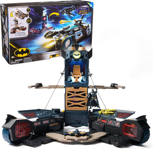 DC Comics Batman, Ultimate Transforming Batmobile Playset, juego 2 en 1