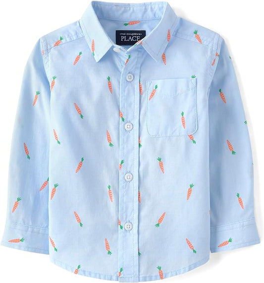 The Children's Place Camisa de manga larga con botones