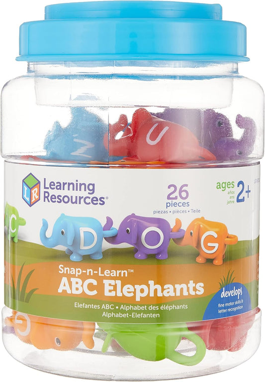 Learning Resources, juguete de elefante del alfabeto