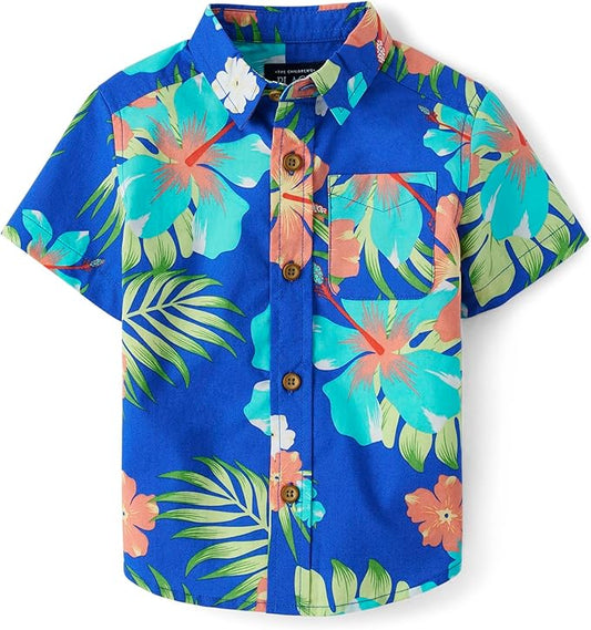 The Children's Place Camisa de manga corta con botones
