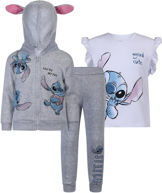 Disney Stitch Conjunto de sudadera con capucha y pantalones