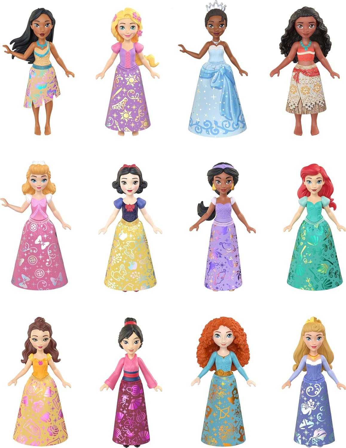 Mattel Disney 12 muñecas
