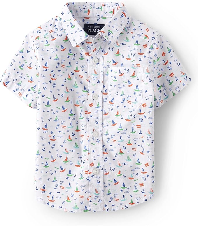 The Children's Place Camisa de manga corta con botones