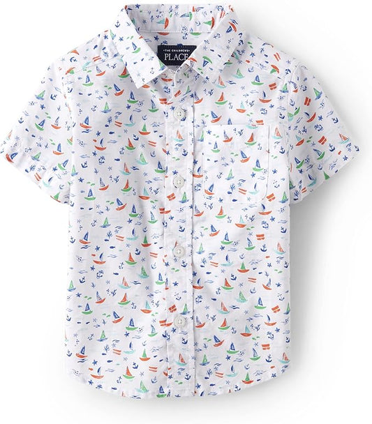 The Children's Place Camisa de manga corta con botones