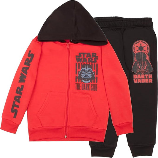 STAR WARS  Conjunto de 2 piezas de Darth Vader con capucha y forro polar