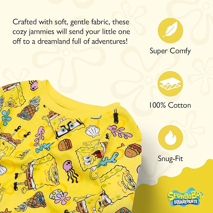 Nickelodeon Conjunto de pijama Bob esponja