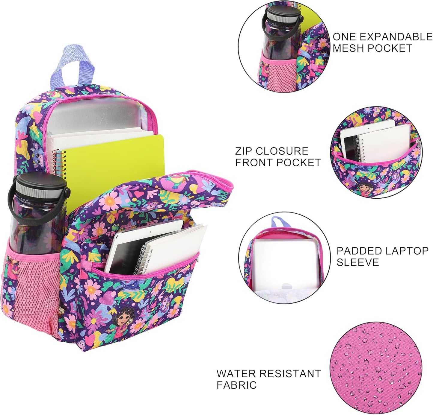 Dora the Explorer - Mochila infantil de 14 pulgadas