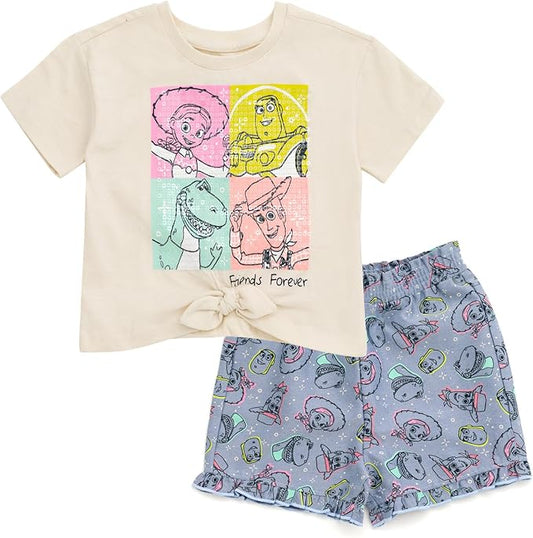 Disney Conjunto de camiseta floral