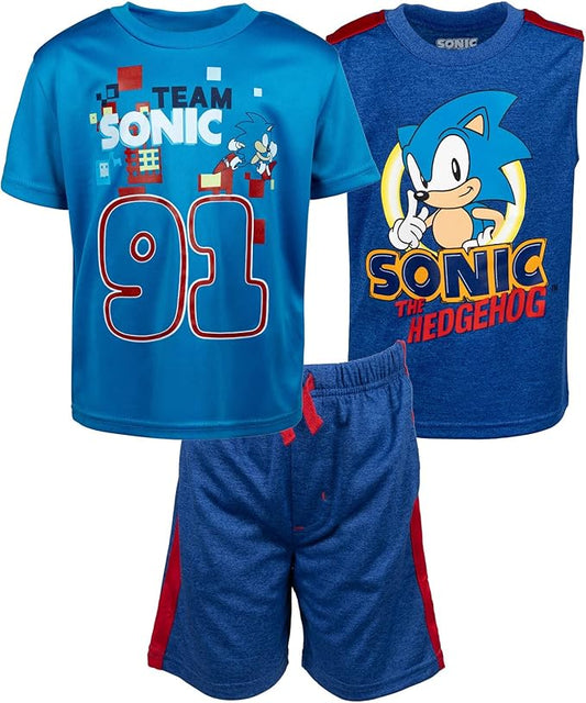SEGA Sonic the Hedgehog - Conjunto de 3 piezas