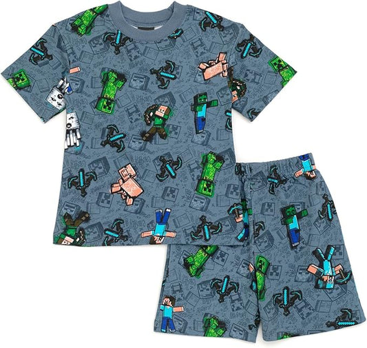 Minecraft  - Conjunto de camiseta y pantalones cortos