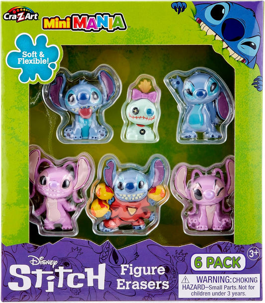 Stitch Surprise - Paquete de 6 mini borradores de figuras