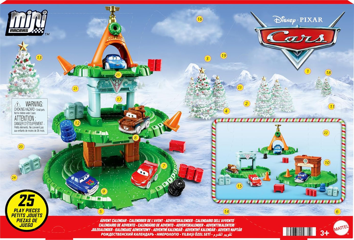 Mattel Calendario de Adviento de Disney Pixar Cars