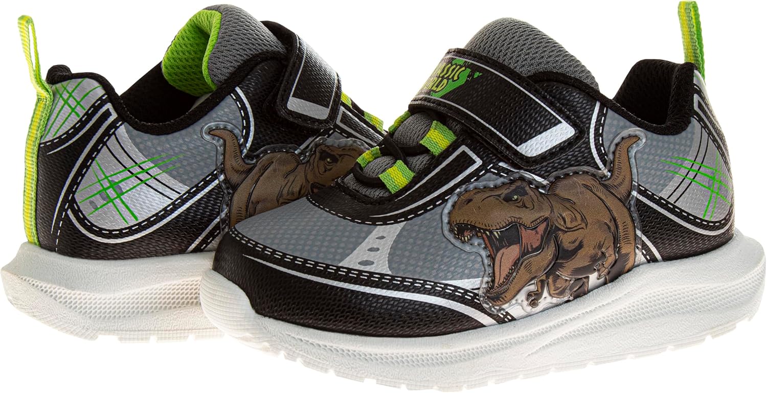 Jurassic World Tenis con correa fácil – Dinosaur T-Rex Tenis 