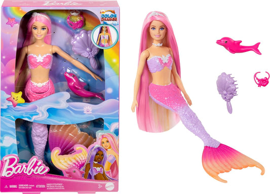 Barbie Muñeca de sirena, "Malibu" con cabello rosa