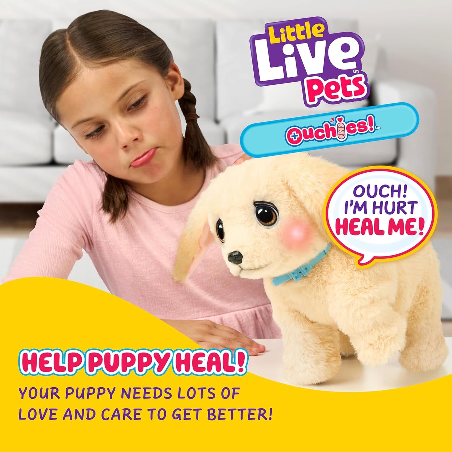 Little Live Pets Peluche de 50 sonidos, juguete y transportador
