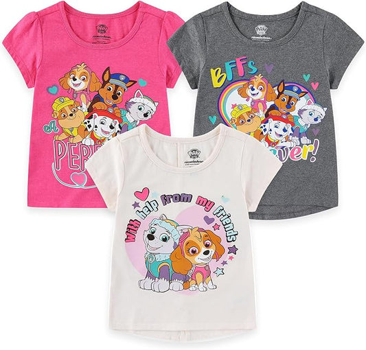 Pack 3 Camisetas, Paw Patrol