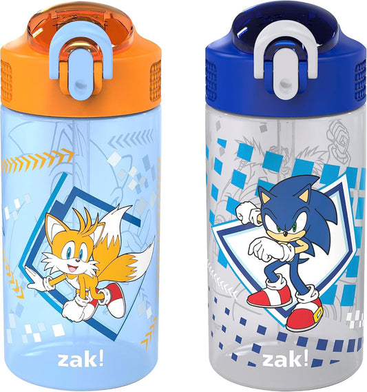 Zak Designs Cubierta de plástico duradera (16 onzas, juego de 2 unidades)
