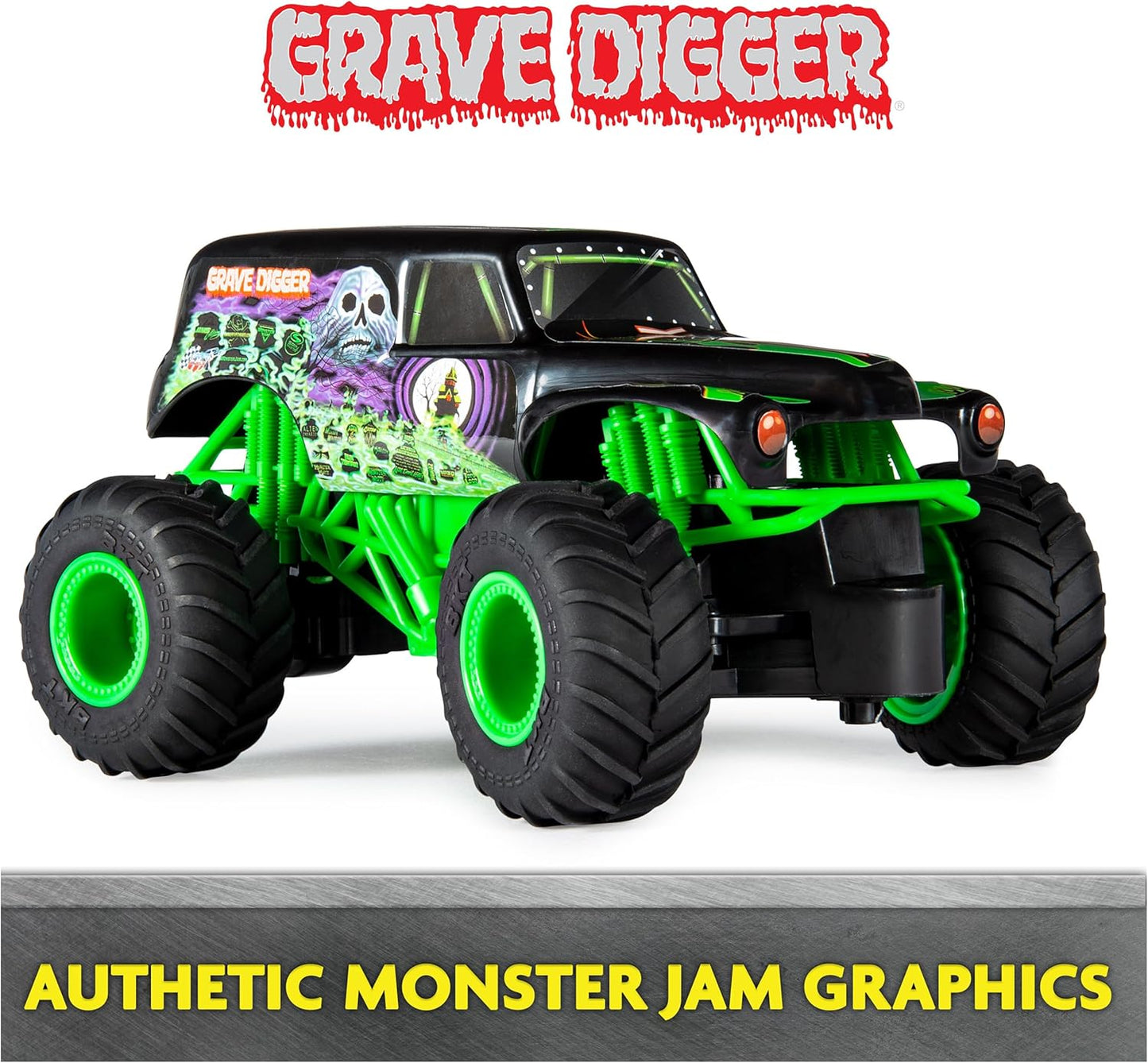 Monster Jam Camión monstruo de control remoto oficial Grave Digger