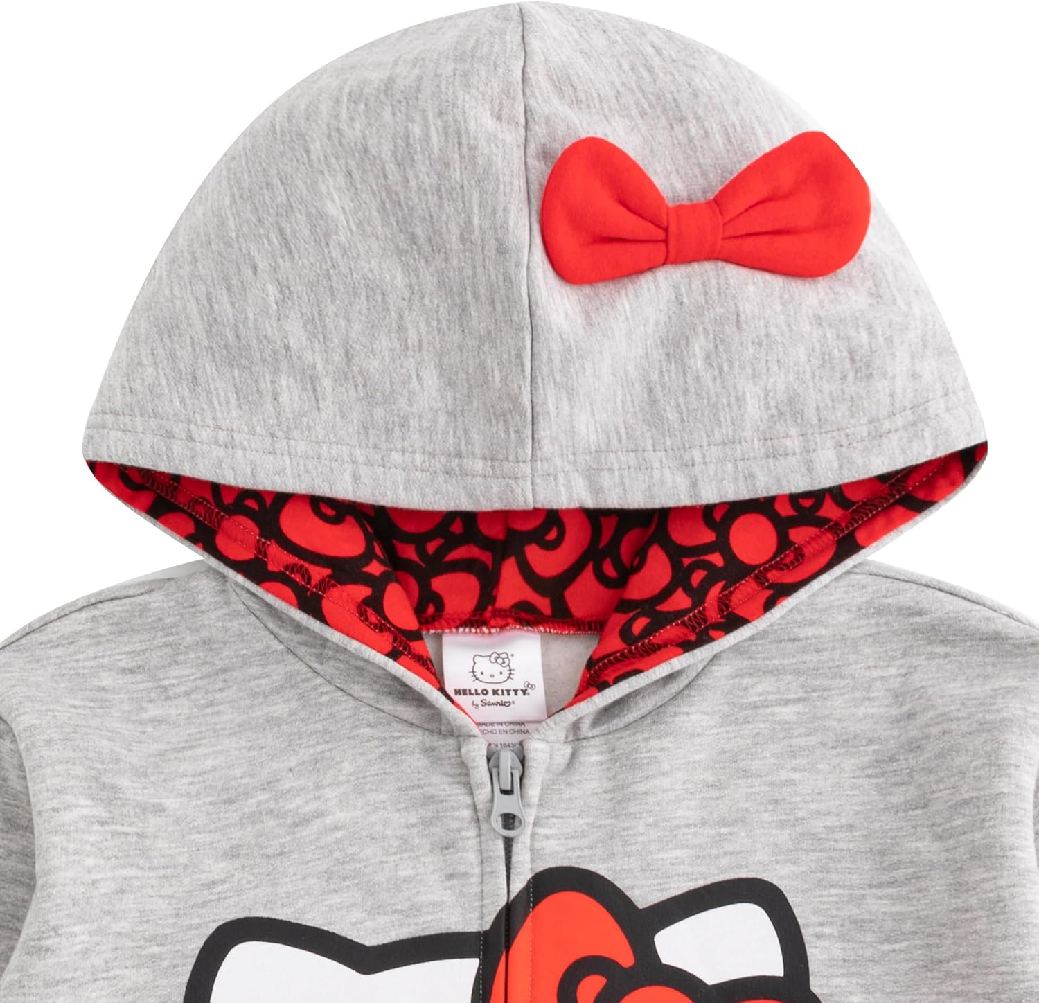 Hello Kitty Sudadera con capucha y cremallera