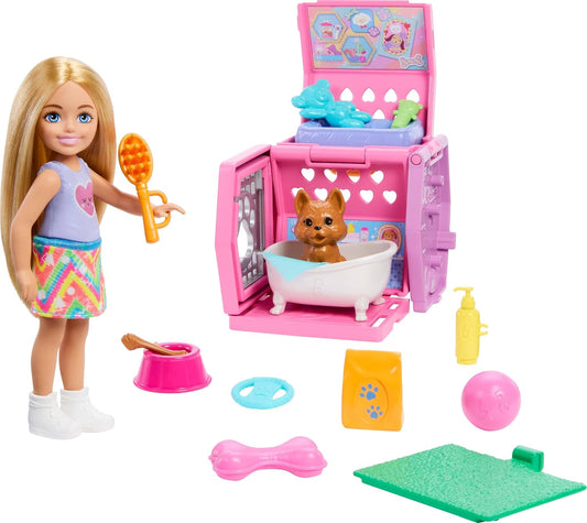 Barbie Chelsea - Juego de transporte para cachorros