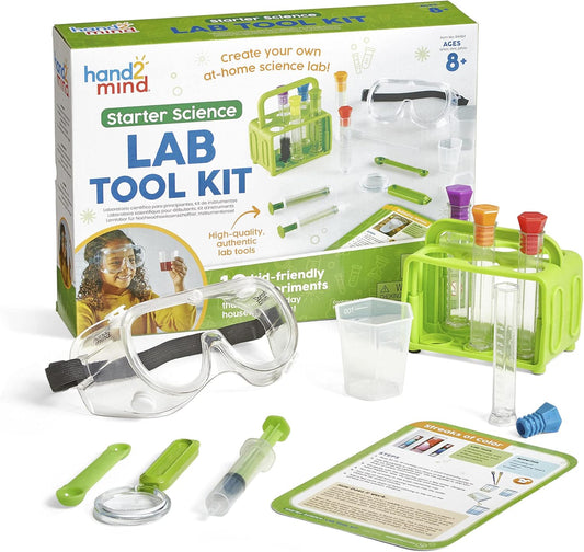 Hand2Mind Starter Science Lab - 12 herramientas, kits de ciencia educativa