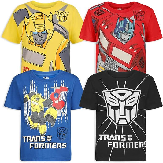 Transformers One Hasbro - Paquete de 4 camisetas de manga corta