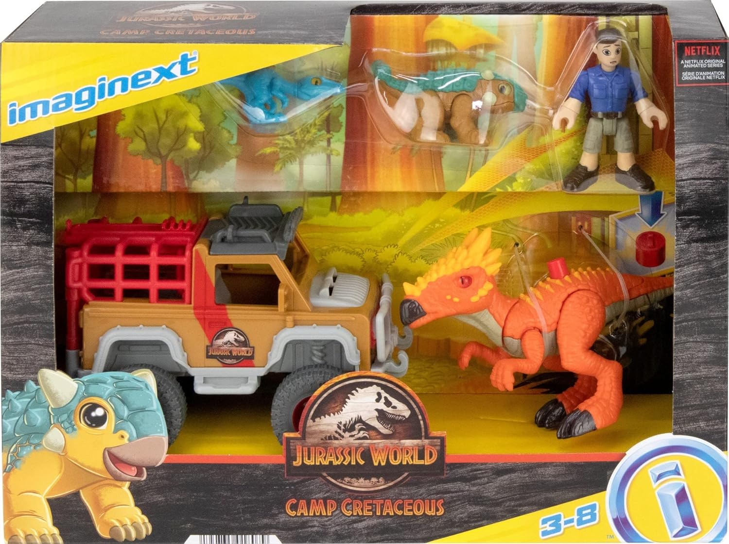 Fisher-Price Imaginext Jurassic World - Juego de figuras de dinosaurios fugitivos 