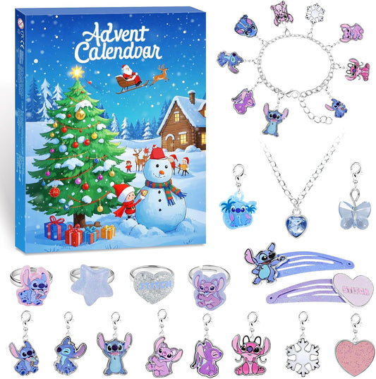 Calendario de Adviento pulsera, collar, aretes, accesorios