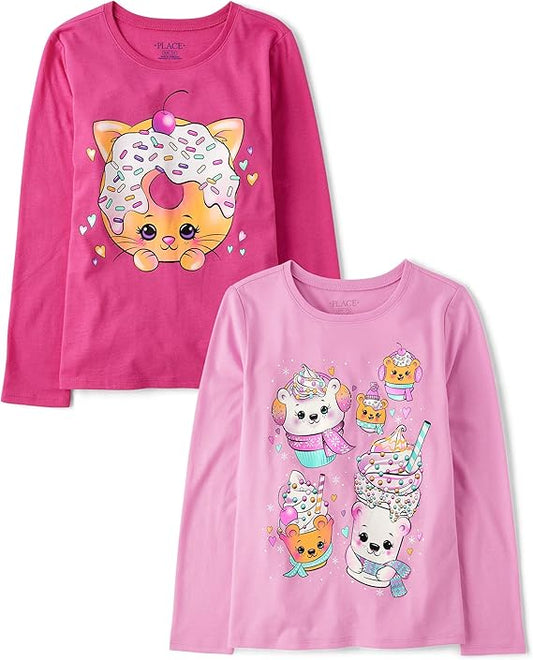 The Children's Place Camisetas estampadas de manga larga