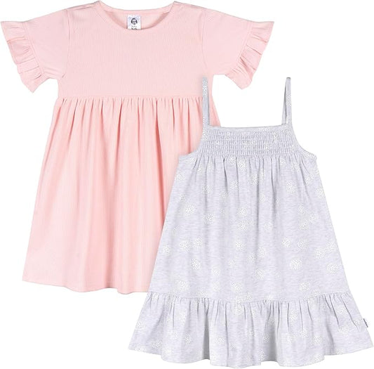 Gerber Conjunto de vestido de manga corta y sin mangas