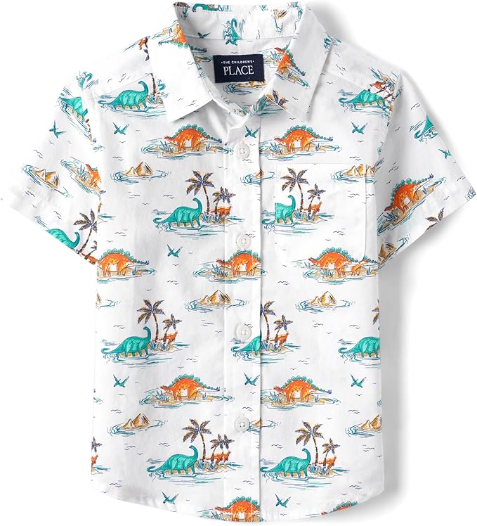 The Children's Place Camisa de manga corta con botones
