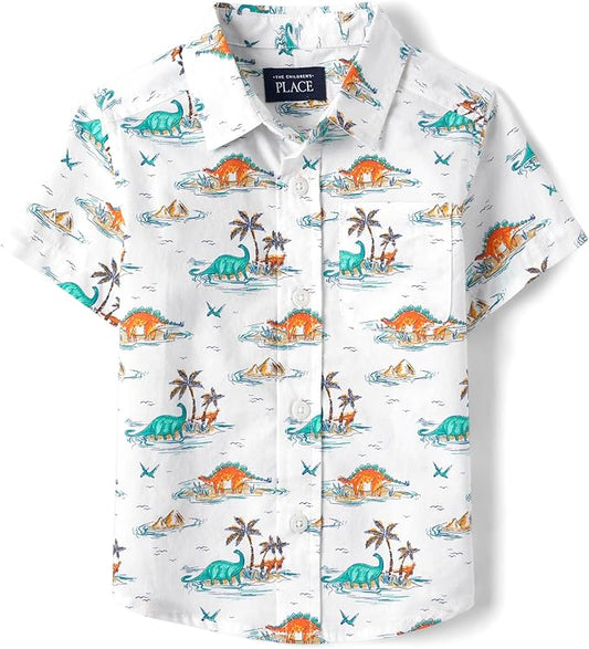 The Children's Place Camisa de manga corta con botones