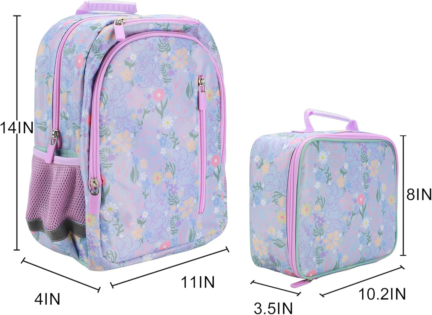 Juego combinado de mochila+lonchera / 14 pulgadas alto