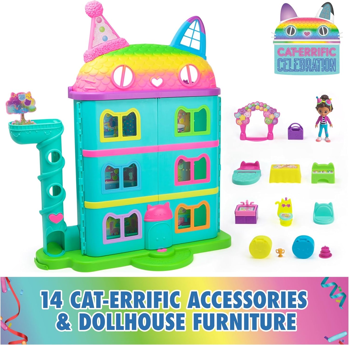 Gabby's Dollhouse, con temática de arco iris